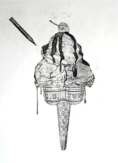 Anielka Hampson Print G.B. Twin